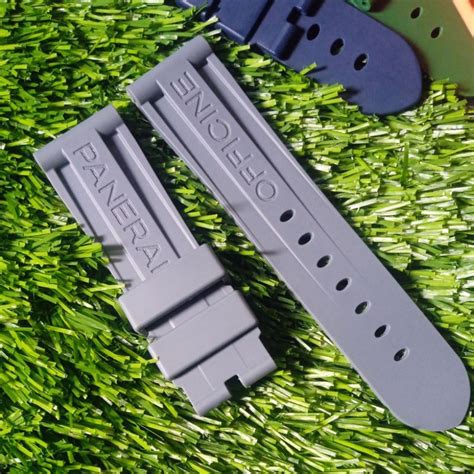 rubber strap 24mm panerai|Panerai officine rubber strap.